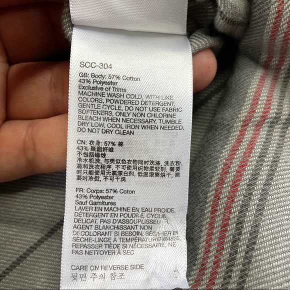 MARMOT Men's Fairfax Heathered Midweight Flannel in Sandbar Large worn fraying - Picture 6 of 15